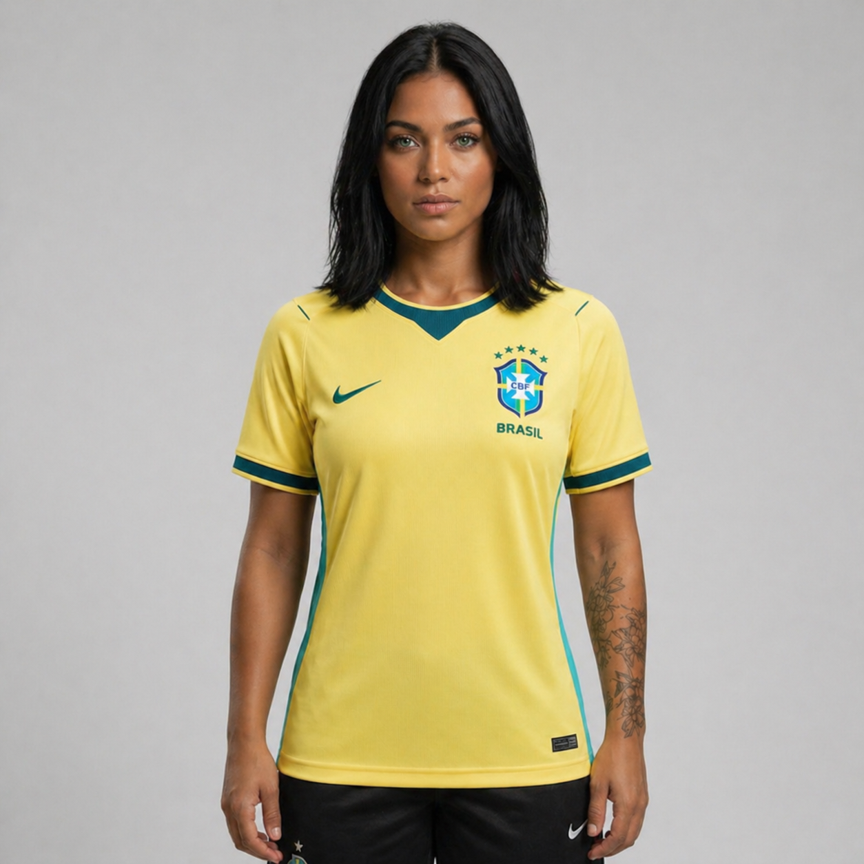 Camisa Brasil I 2026/27 Torcedora Feminina