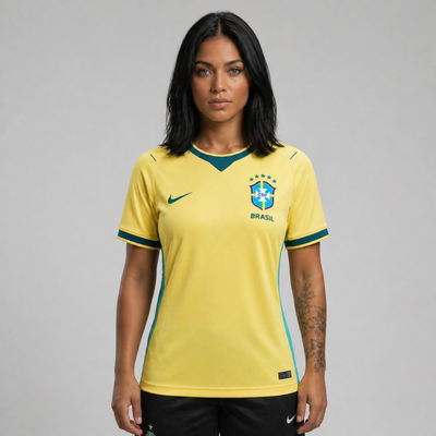 Camisa Brasil I 2026/27 Torcedora Feminina