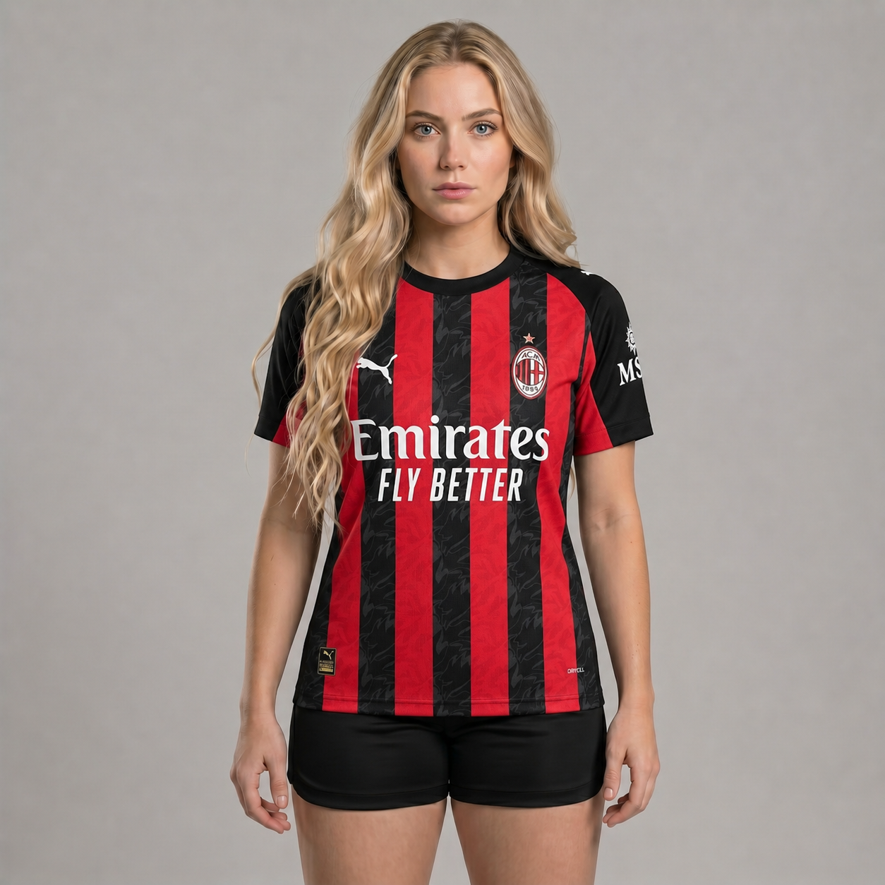 Camisa Ac Milan I 25/26 - Torcedor - Feminina